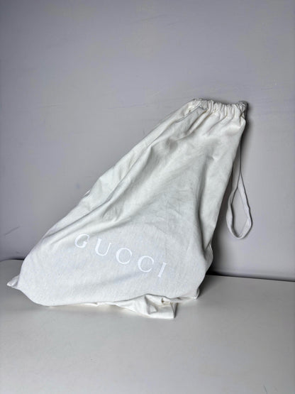 W Size 38.5 (8.5) Gucci Tan Canvas Platform Monogram Pre-owned Slide Sandal
