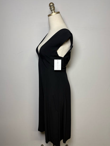 Women Size 2 (S) Derek Lam Black Wide Leg Romper