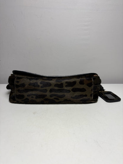 Women's Authentic Prada Cavallino Leopard Calf Hair Vintage Authentic Pre-Owned Crossbody Bag