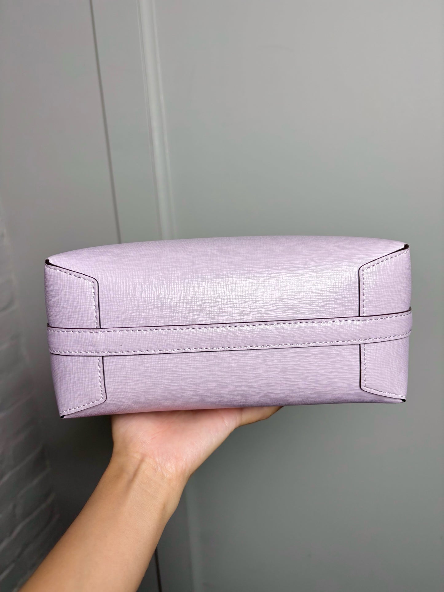 Kate Spade New York Leather Violet Purple Tote Bag