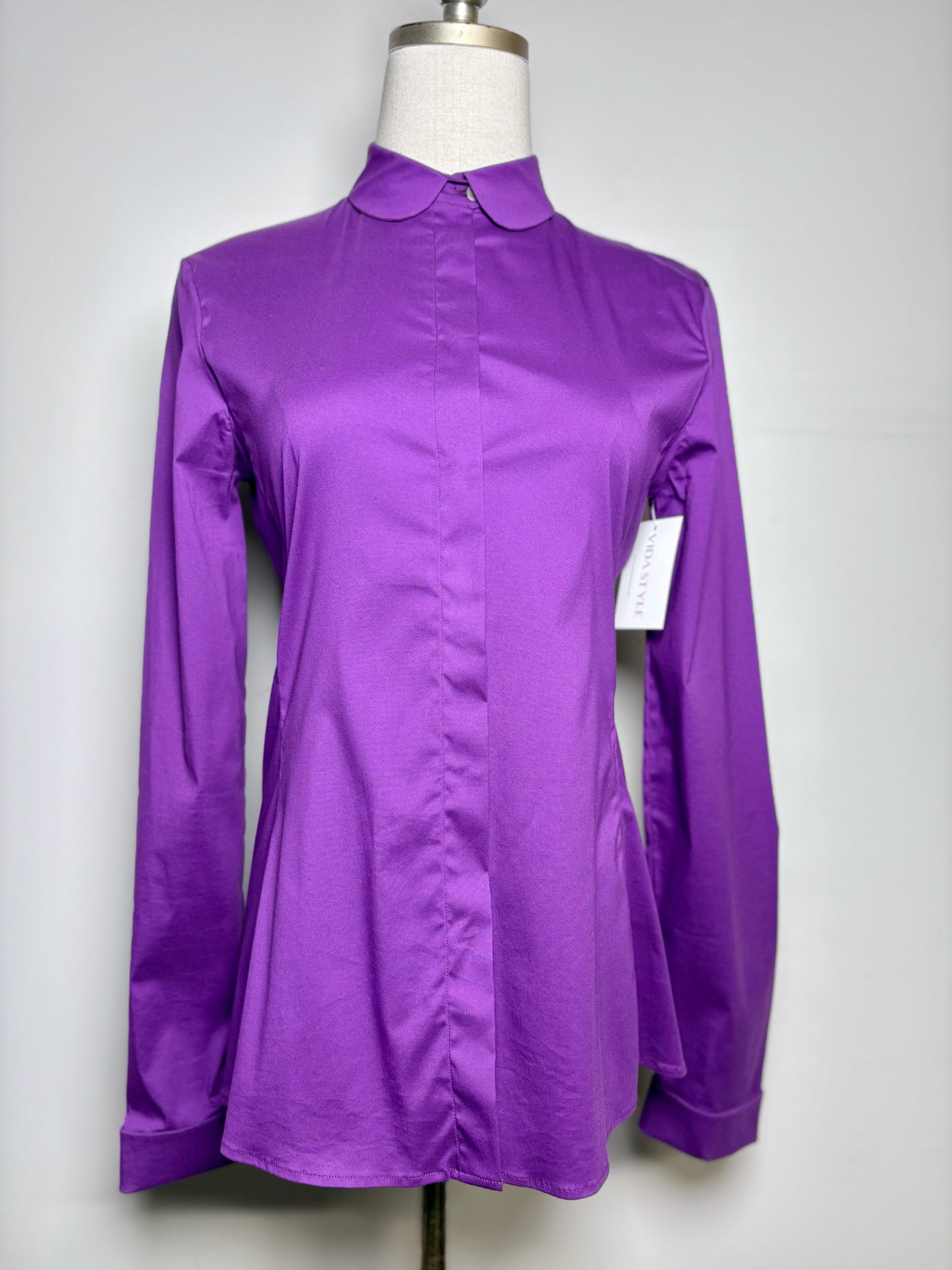 Women Size 36 (2) Jil Sander Purple Cotton Blend Pre-owned Shirt