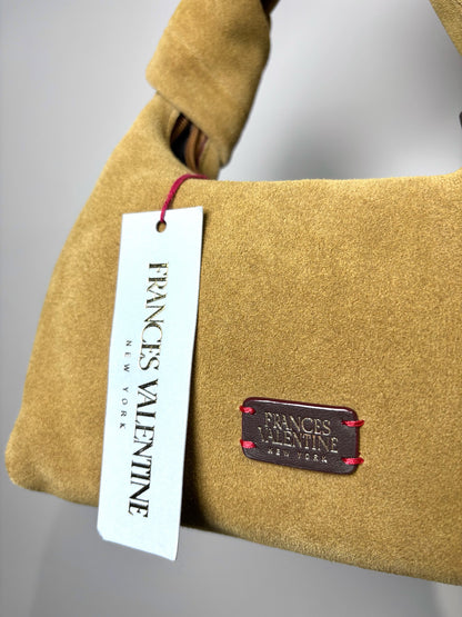 Suede Frances Valentin Tinsley Mini Hobo Knot  Bag