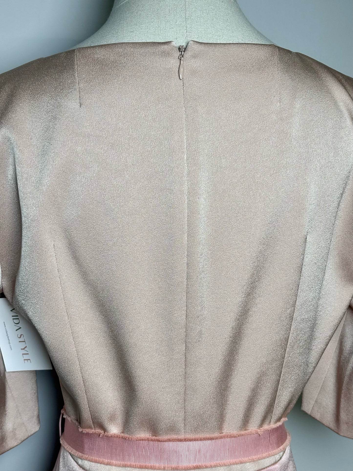 Women Size 40 (0 - 4 US) Paule Ka Pink Colorblock Women's Pre-owned Dress