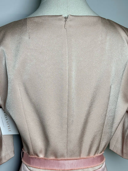 Women Size 40 (0 - 4 US) Paule Ka Pink Colorblock Women's Pre-owned Dress