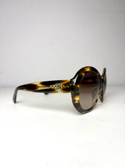 Chanel Pre-owned Brown Acetate Sunglasses