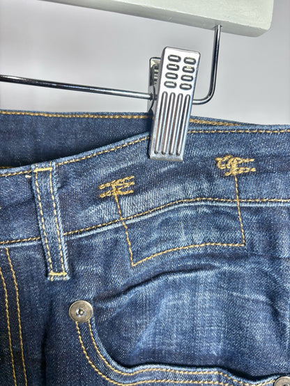 Women Size 25 R Jeans Blue Denim Women's Cotton Blend Pre-owned Jeans