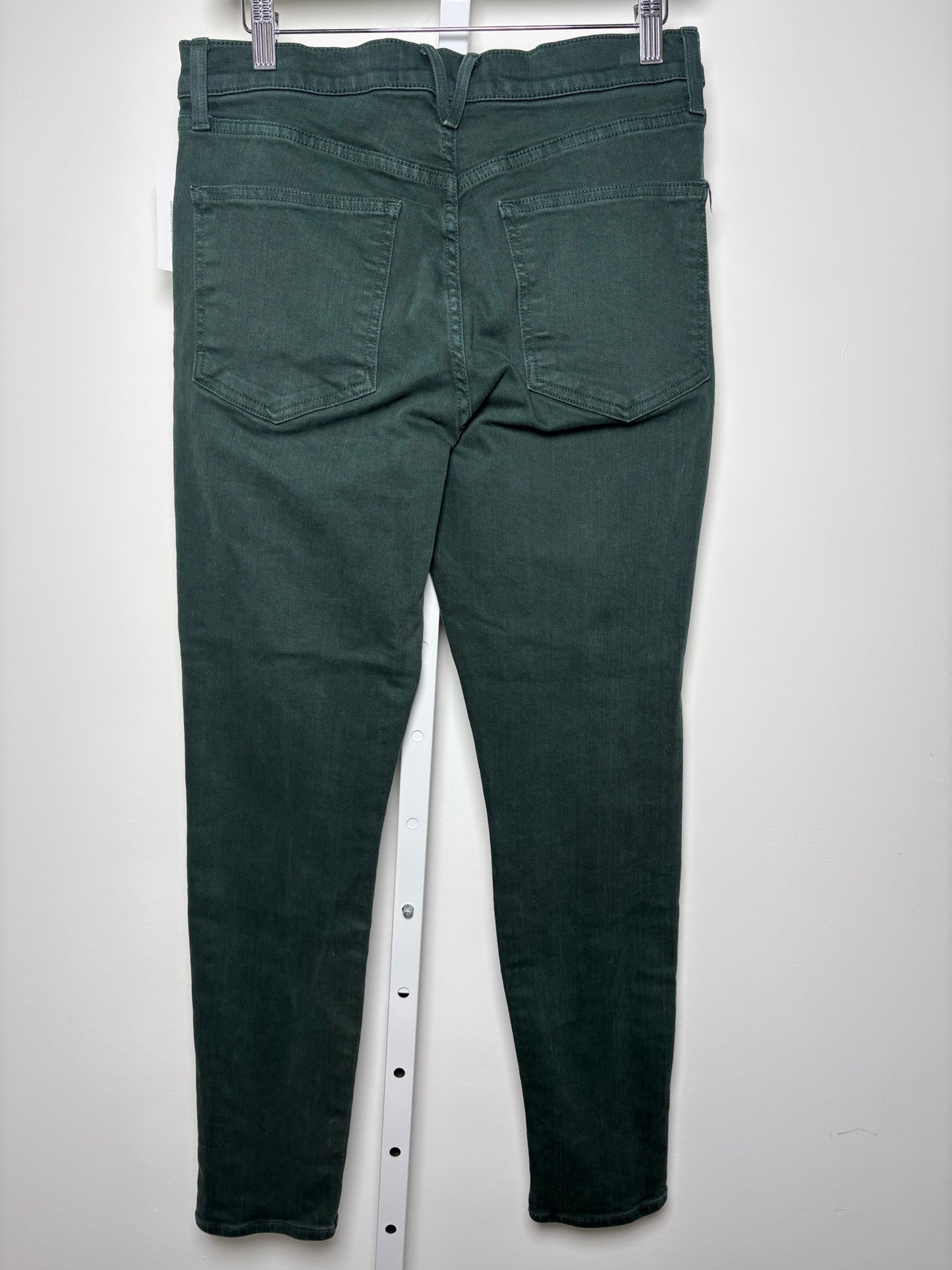 Women Size 30 (10/L) Veronica Beard Evergreen Solid Cotton, Polyester Jeans