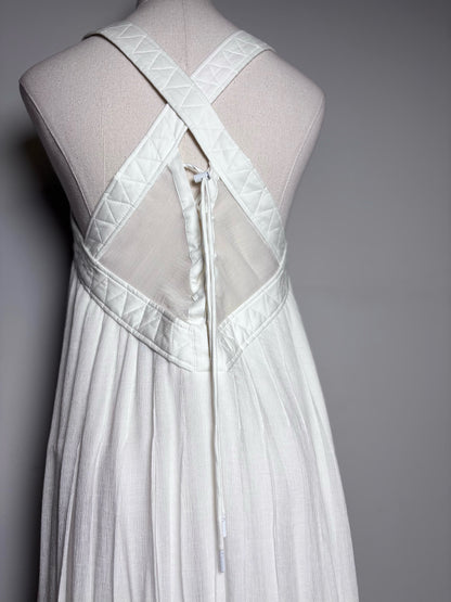 Women Size 4 (S) Rag & Bone White Solid 100% Cotton Pre-owned Dress