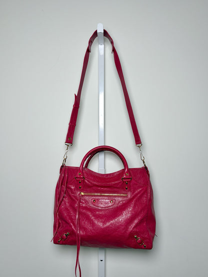 Leather Balenciaga Solid Lambskin Pre-owned Red Cowhide Medium Purse
