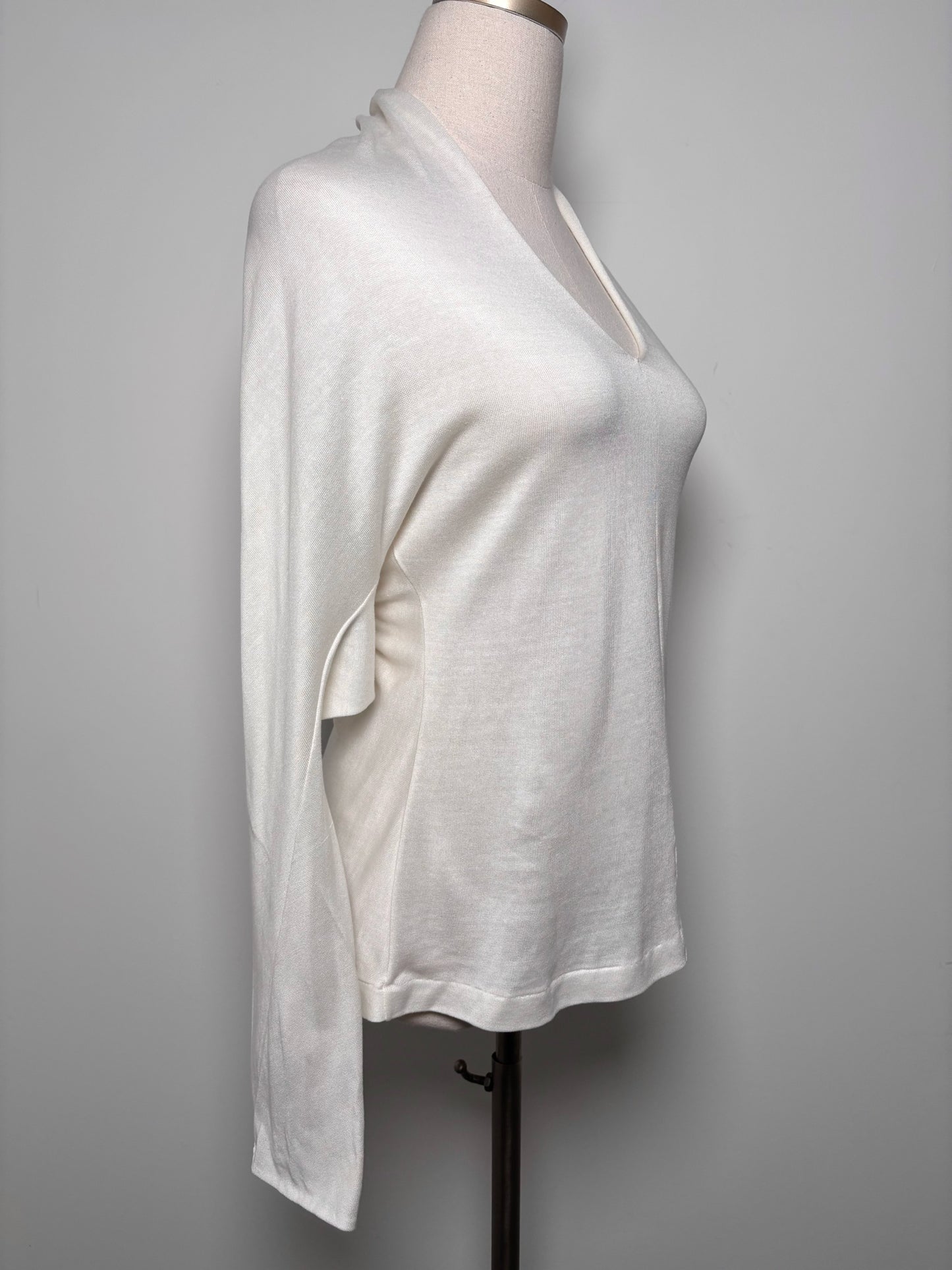 Women Size 38 (2 US) Angelos Figus White Solid Shirt