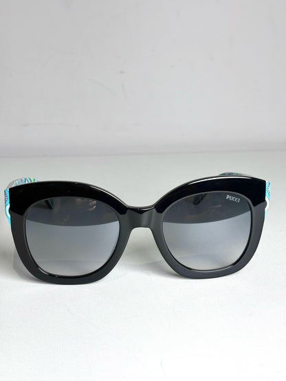 Emilio Pucci EP 97 01C Pre-owned Black Acetate Sunglasses