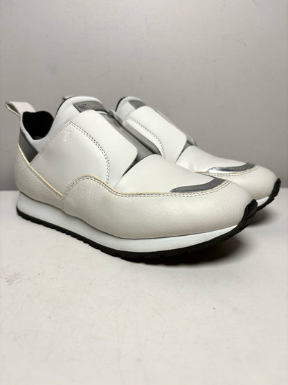Women Shoe Size 36 Tod's Sportivo White Leather Pre-Owned Slip-On Sneakers
