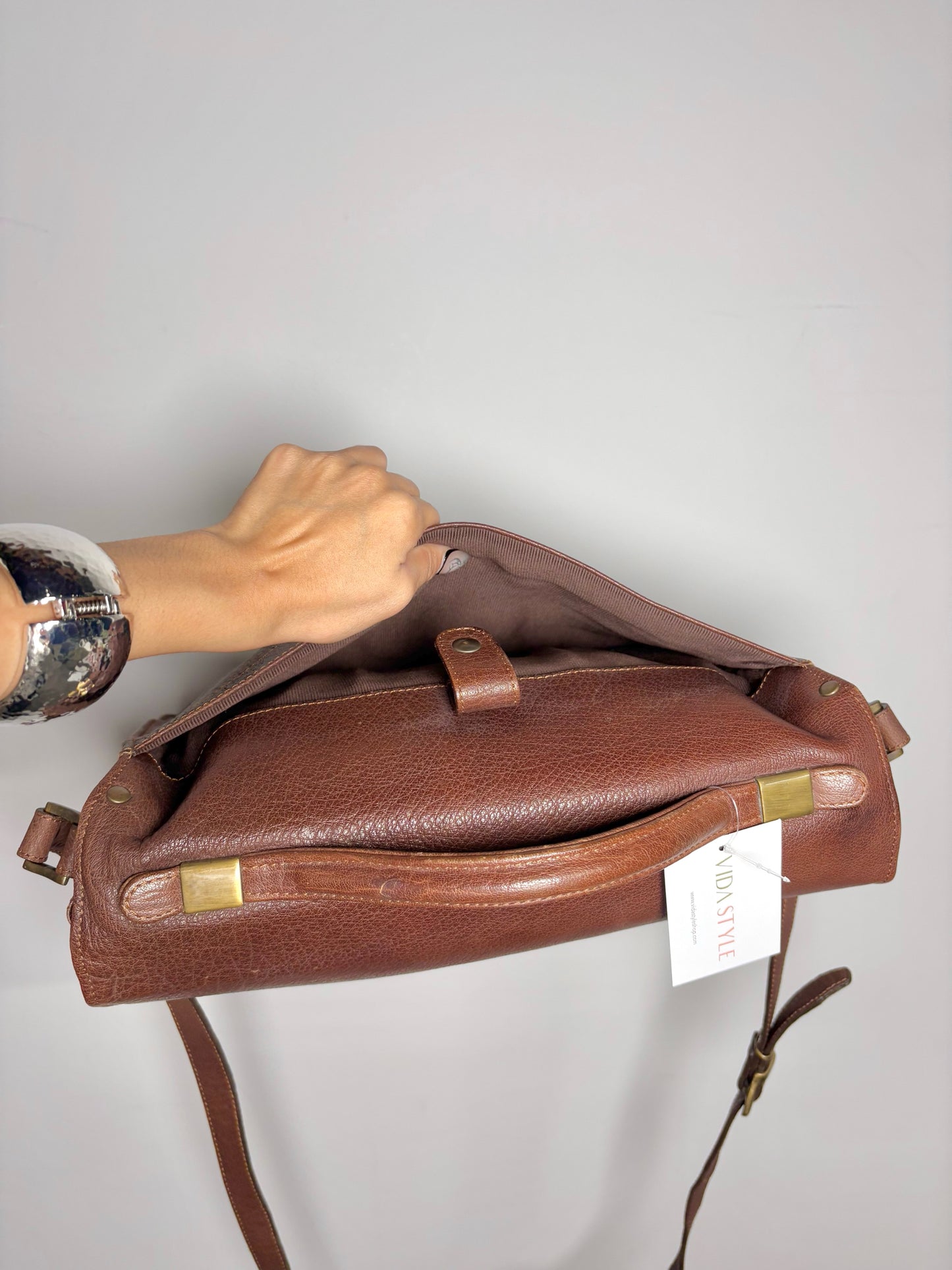 Leather Vintage Overland Briefcase