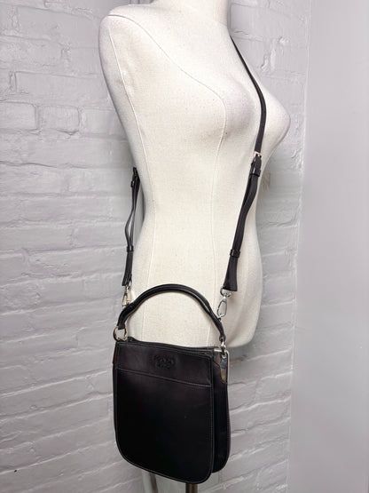 Prada Solid Leather Black City Calf Leather Margit Purse