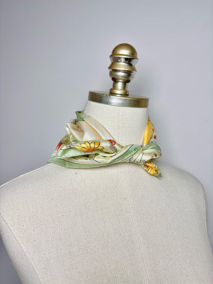 Hermes Landscape Retour a la Tierre Square Silk 45" Scarf
