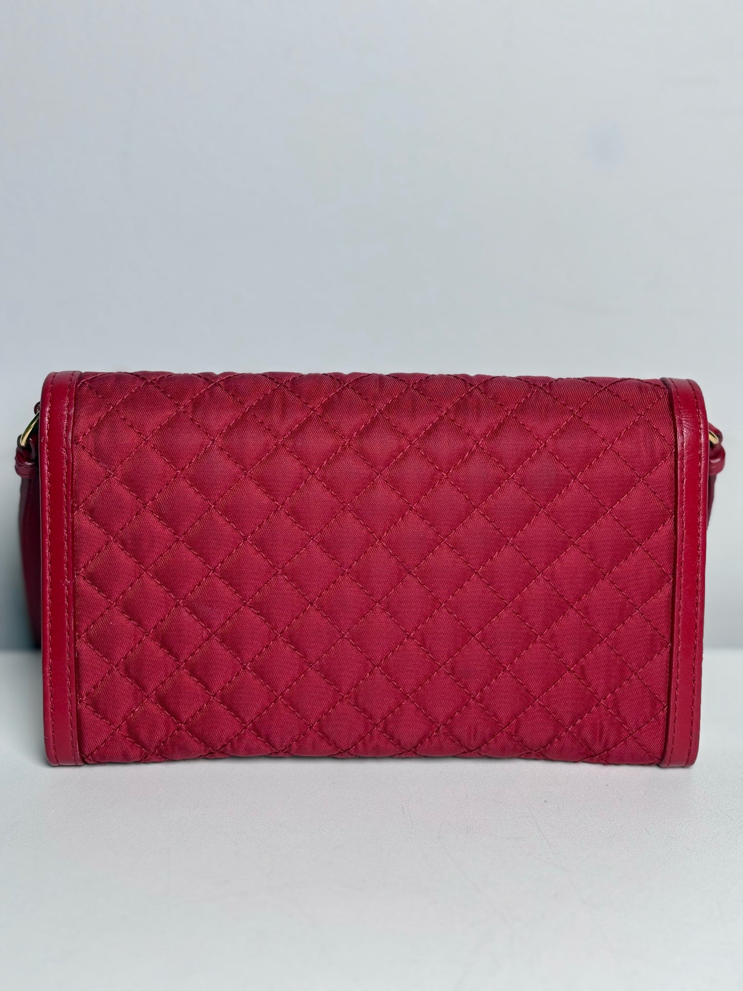 Prada Nylon Pre-owned Red Small Wallet