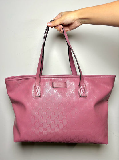 Gucci Monogram Coated Canvas Dusty Pink Purse
