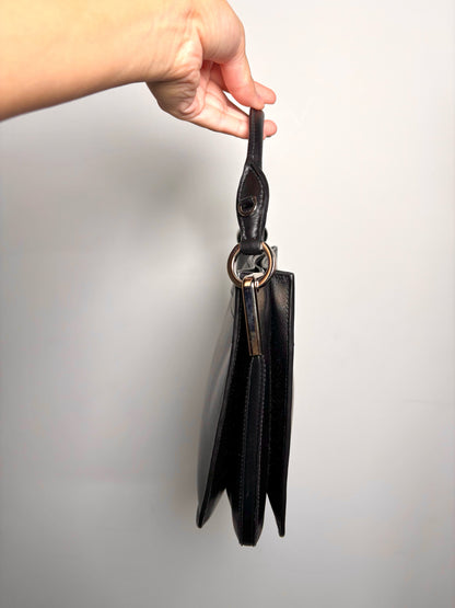 Prada Solid Leather Black City Calf Leather Margit Purse