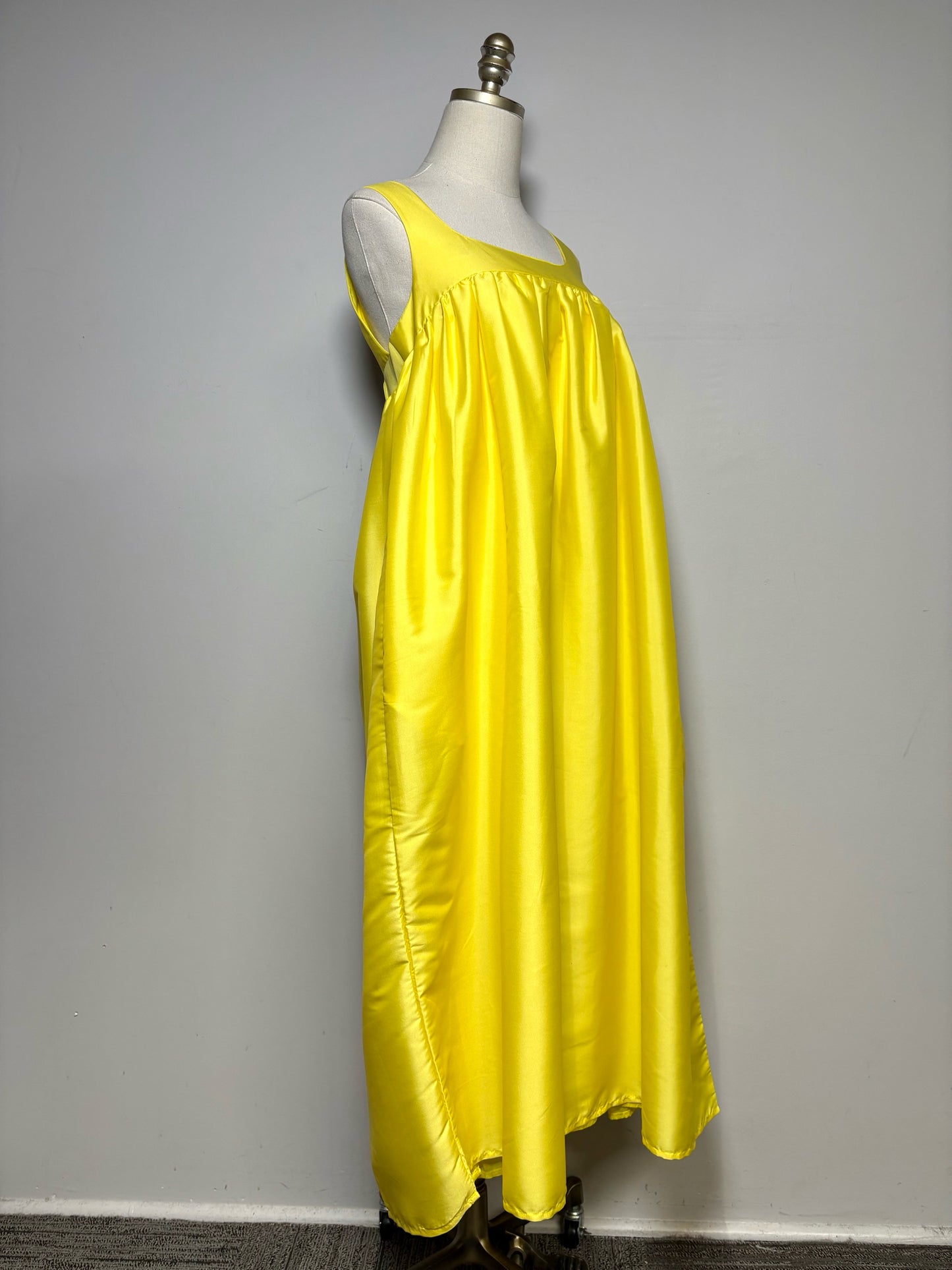 Women Size MP Pinnacle Shruti Sancheti Yellow Solid Midi Dress