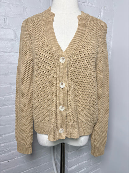 Women Size 0 Kilte Tan "The Allison Cardigan" Sweater