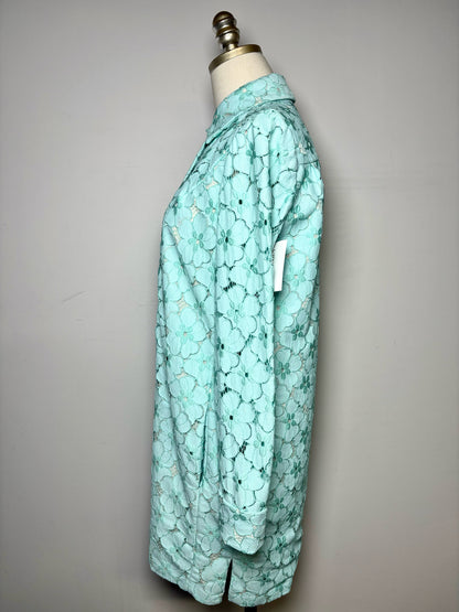 Women Size 4 Diane Von Furstenberg Blue Lace Dress