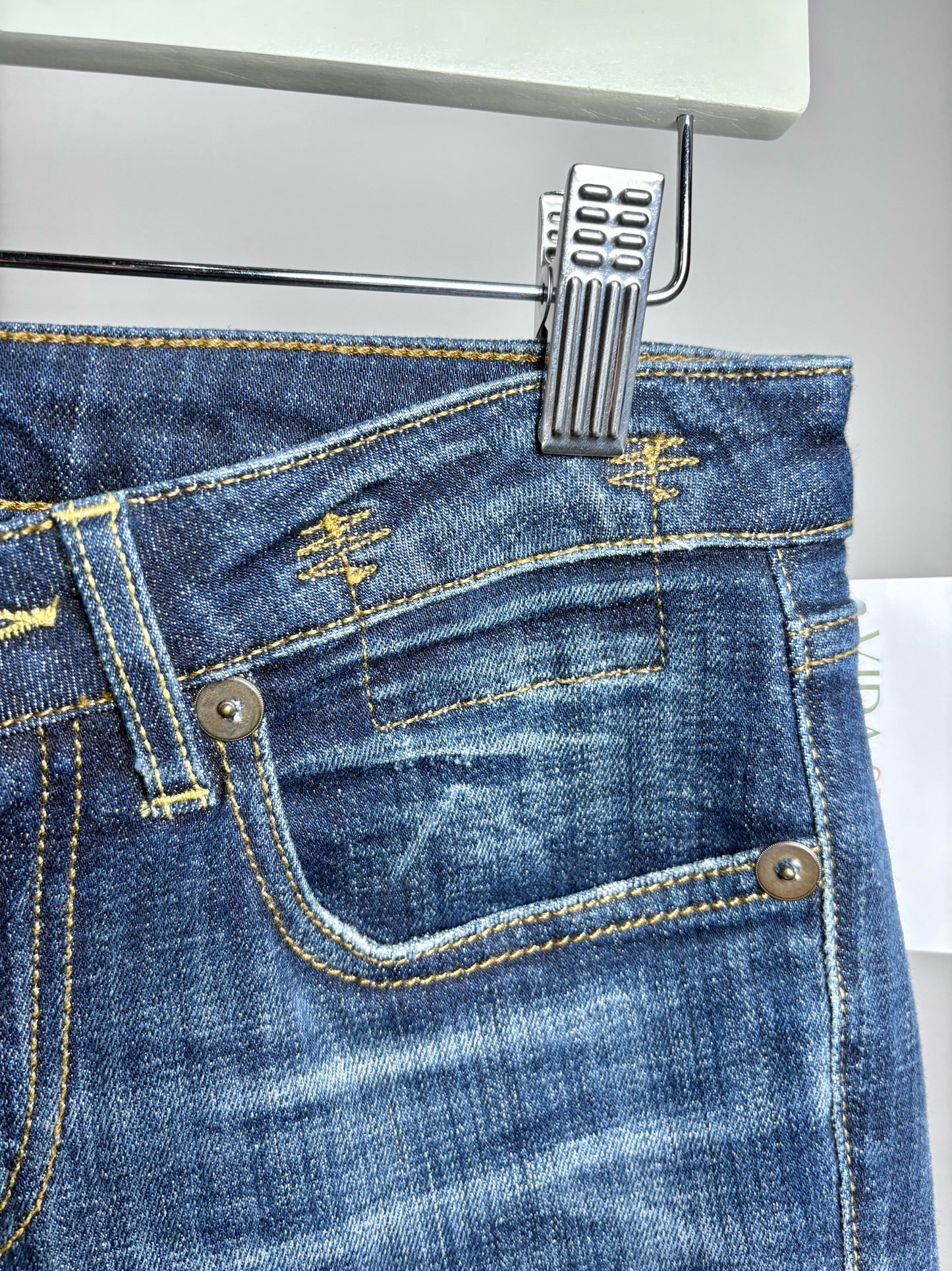 Women Size 25 R Jeans Blue Denim Women's Cotton Blend Pre-owned Jeans