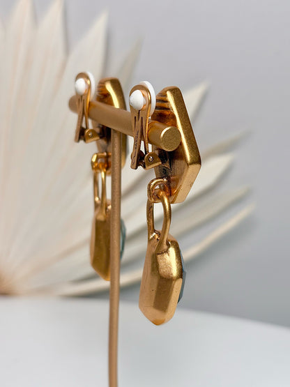 Oscar de la Renta Vintage Crystal Earrings