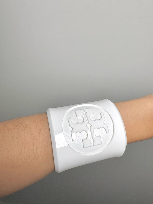 Acrylic Tory Burch White Cuff Bracelet