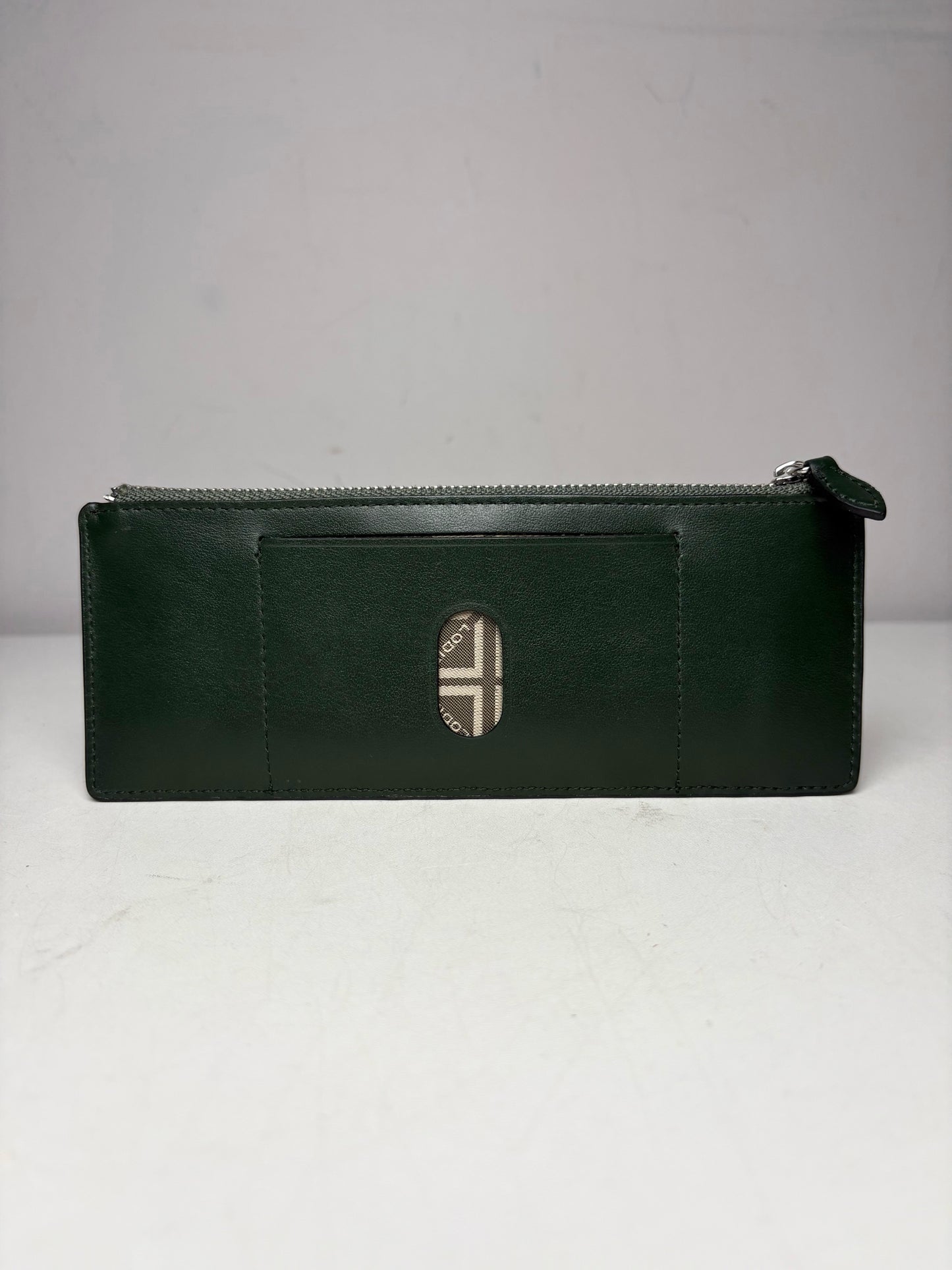 Women's Lodis Hunter Green Calfskin Leather Vintage NWT Pre-Owned Wallet with Box