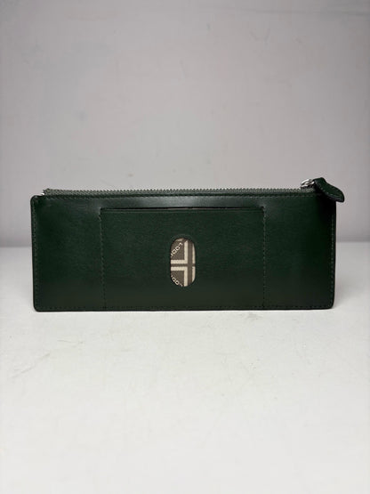 Women's Lodis Hunter Green Calfskin Leather Vintage NWT Pre-Owned Wallet with Box
