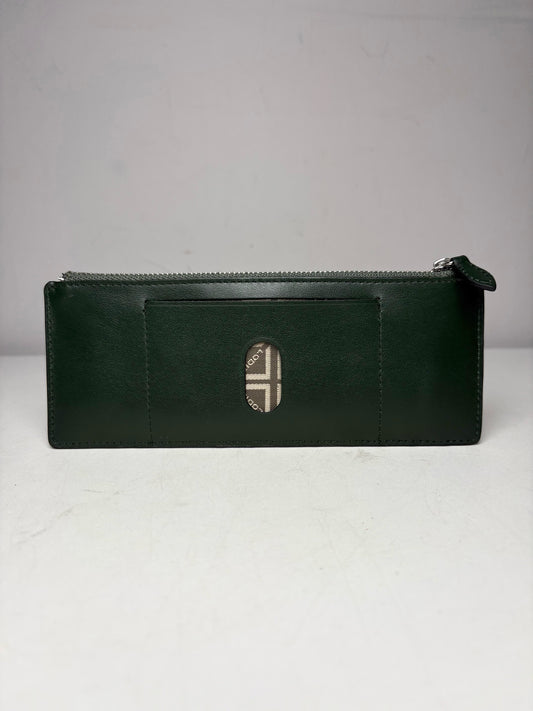 Women's Lodis Hunter Green Calfskin Leather Vintage NWT Pre-Owned Wallet with Box