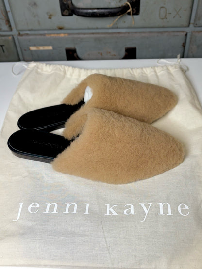 W Shoe Size 39 (8.5 US) Jenni Kayne Camel Shearling Slip-ons