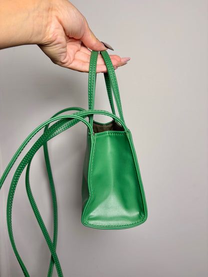 Telfar Solid Green Faux Leather Mini Purse
