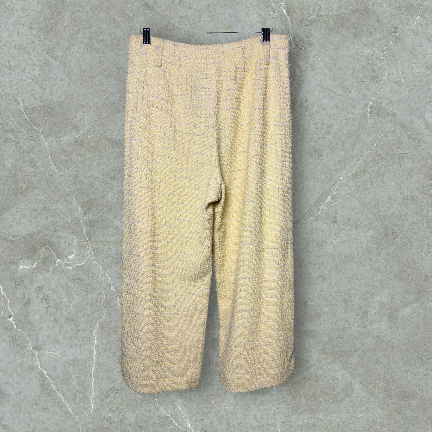 Women Size 40 (L, US) Maje Buttercream Boucle Wide Leg Pants