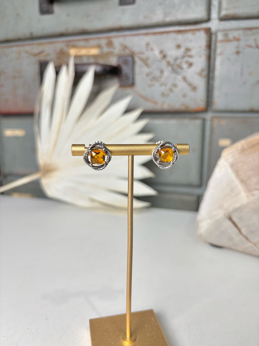 David Yurman Citrine Infinity Pre-owned Earrings