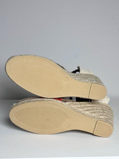 W Shoe Size 8 Coach Khaki Espadrille Pre-owned, NWOT Wedges