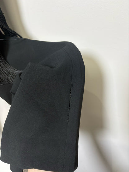 Women Size 4 Cinq a Sept Black Solid Women's Triacetate NWT Pants
