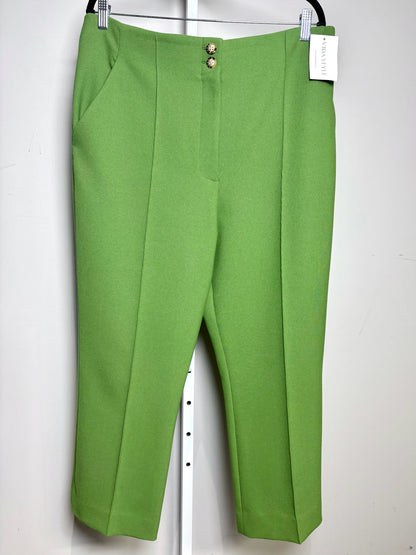 Women Size 16 Veronica Beard Green Solid Women's Polyester Pre-owned Pants