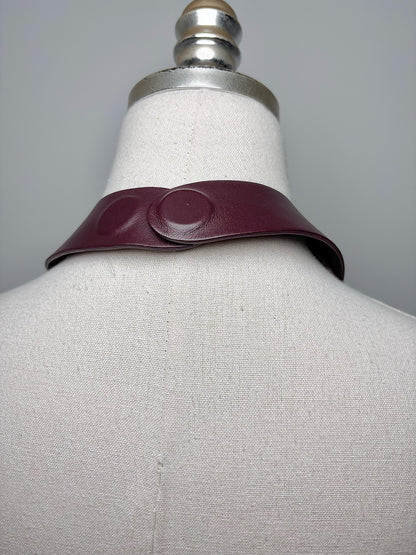 Burgundy Leather, Beads Fairchild Baldwin Beads Necklace