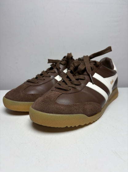 Women's Shoe Size 9.5 Gola Apollo Brown Suede & Cowhide Leather Pre-Owned Sneakers