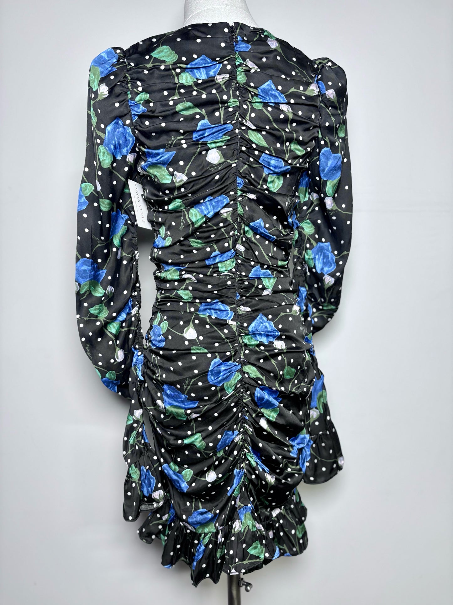rotate dress Women Size 36 (2) Rotate Birger Christensen Black, white, blue & green – VIDA STYLE SHOP