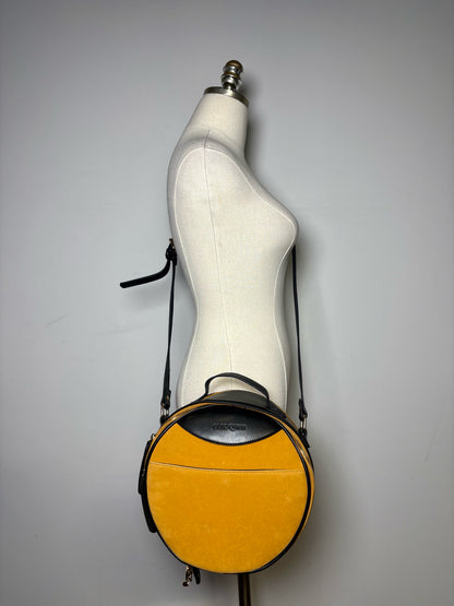 Ollie Quinn Suede Leather Pre-owned Black, Yellow Small Purse