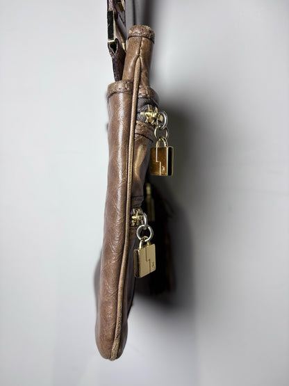 Gwen Stefani L.A.M.B. Solid Leather Vintage Crossbody Purse