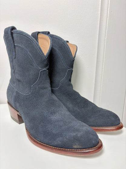 W Shoe Size 9 Tecovas Charcoal Suede Pre-owned Boots