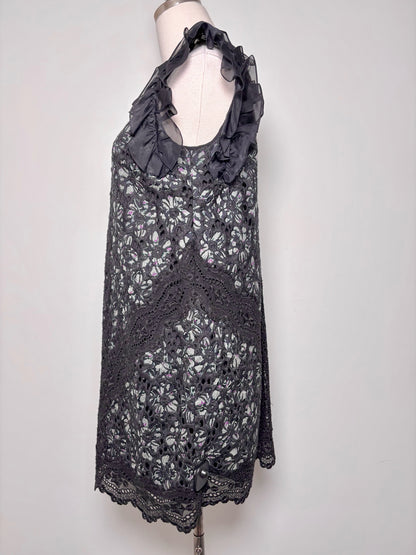 Women Size 4 Rebecca Taylor Black Eyelet NWT Sheath Dress
