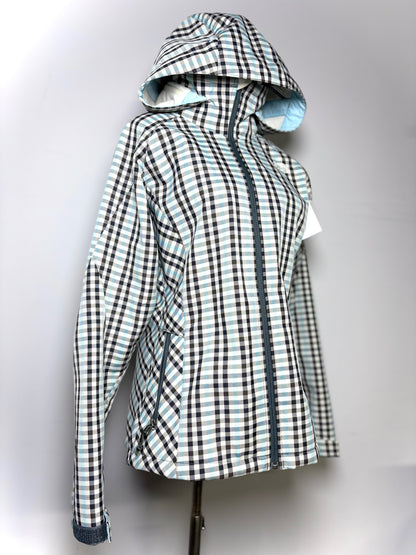 Women Size L North Face "Apex Soft Shell Jacket" Gingham Coat