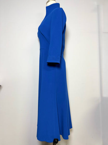 Women Size 6 Black Halo Kensington Fit Cobalt Blue Dress