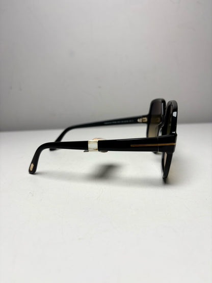 Tom Ford Women's NWT, Pre-owned Black Acetate Sunglasses