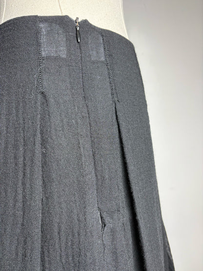 Women Size 40 (4 - 6 US) Alexander McQueen Black Wool A-line Skirt