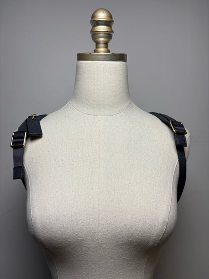 Women's Coach Gray Pebble Leather Pre-Owned Mini Backpack F28995